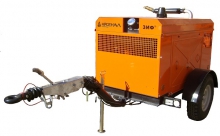 Дизельный компрессор ЗИФ ПВ-12/0,7 с блоком Rotorcomp на шасси