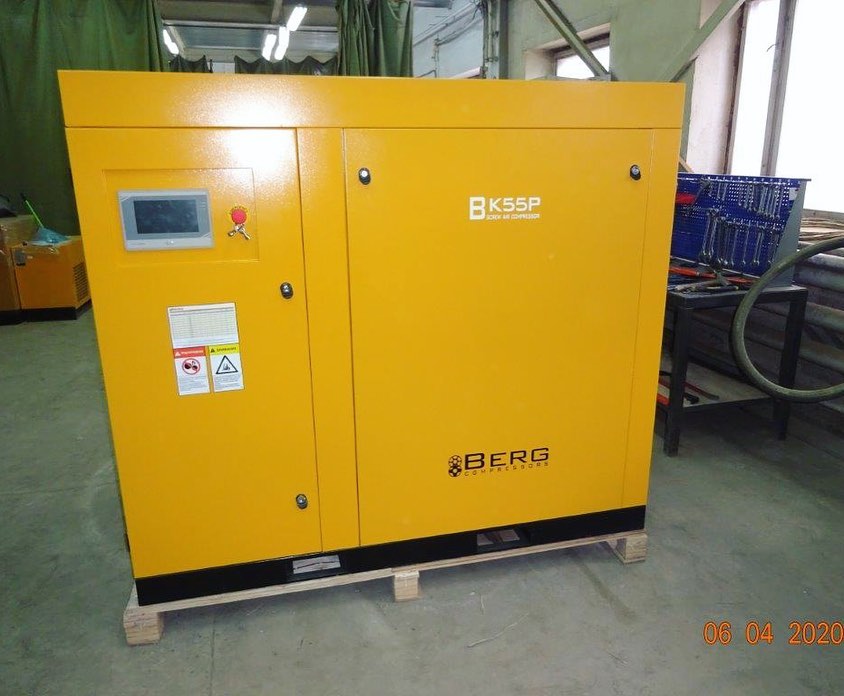Отправка компрессора BERG ВК55р-8 на 55 кВт для ТЭЦ