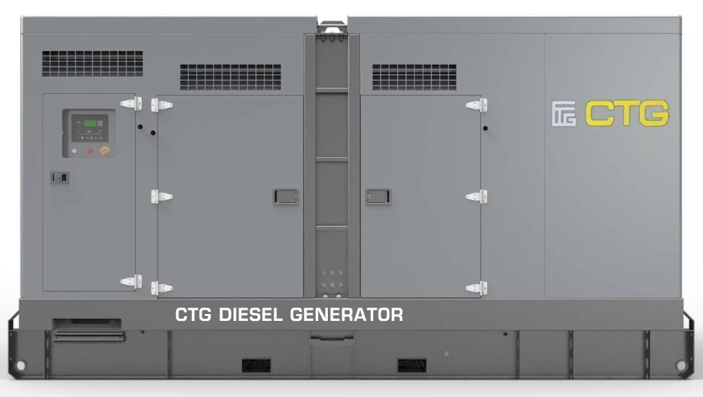 Дизельный генератор CTG 440С в кожухе с АВР