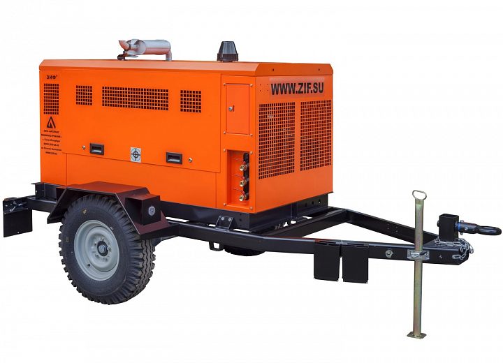 Дизельный компрессор ЗИФ ПВ-8/1,0 на шасси