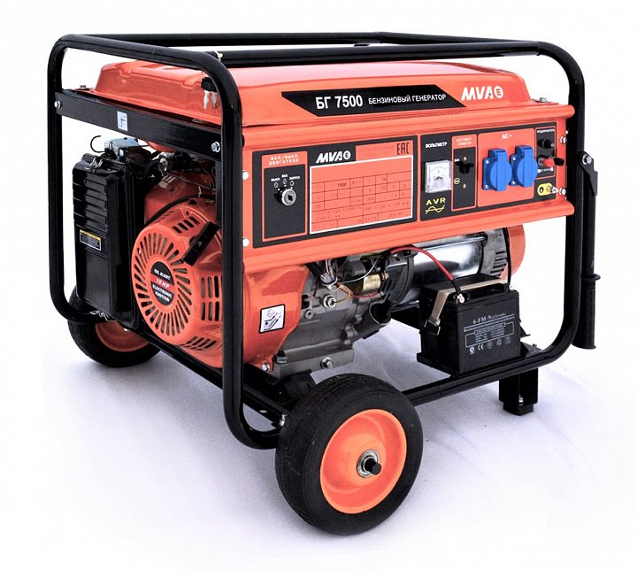 Бензиновый генератор MVAE БГ 7500 с АВР