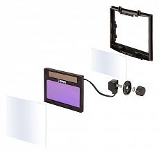 Маска сварщика КЕДР (В РАЗОБР.ВИДЕ) "К-304 PRO", жёлтая — фото 8