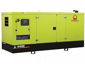Дизельный генератор Pramac GSW 220 I в кожухе с АВР — фото 1