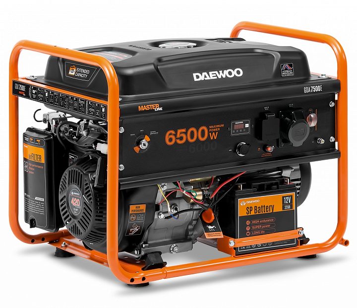 Бензиновый генератор Daewoo GDA 7500E с АВР