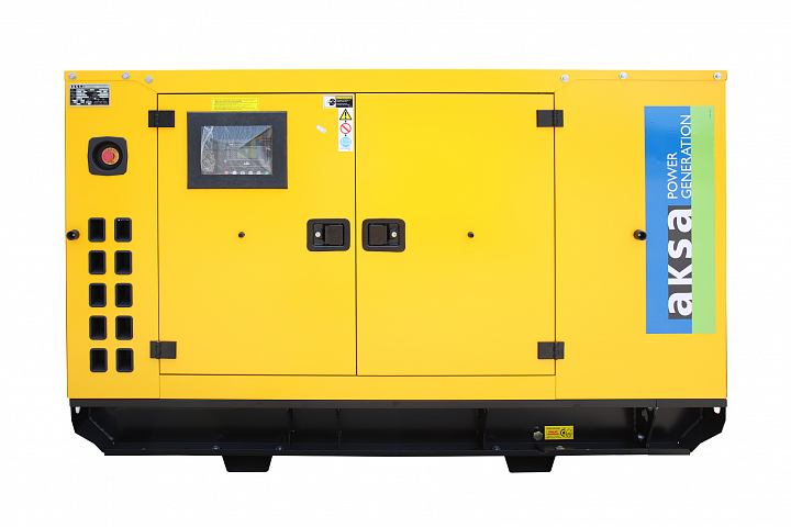 Дизельный генератор Aksa APD-110A в кожухе