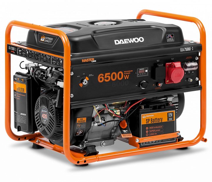 Бензиновый генератор Daewoo GDA 7500E-3 с АВР
